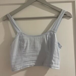 Baby blue aerie tank top